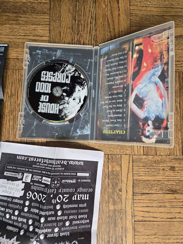 Vintage House of 1000 Corpses (DVD, 2003) Rob Zombie & Meet Rob Zombie Flyer - Image 4 of 4