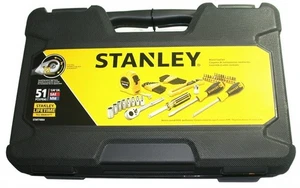 Stanley STMT74864 51-Piece Jeu d'outils mixtes avec cas SAE & Métrique – Kit de réparation à domicile
