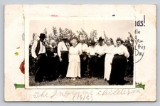 1919 Real Photo Postcard of The Ingram Children Group Portrait