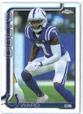 2025 TOPPS CHROME FOOTBALL SILVER REFRACTOR CHARVARIUS WARD