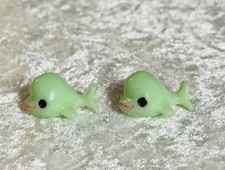 Child s Mint Green Smiling Dolphins Earrings With Hypoallergenic Posts
