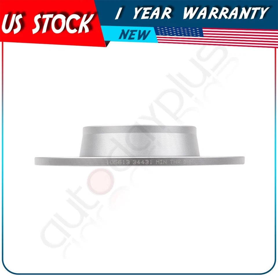 Rotores de discos de freno traseros para Volkswagen Golf SportWagen G3000 2015-2017 fundición Foto 4 de 4