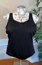 Lands' End Modest/Classic Styled 1-Pc Women's Softcup Swimsuit In Black Size 26W