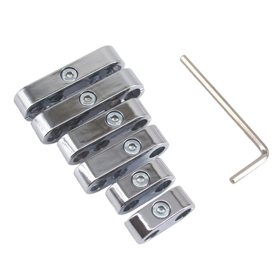 Juego de 6 separadores de cables de bujía de plástico - estilo de carrera se adapta a 8 mm, 9 mm, 10 mm Foto 3 de 4