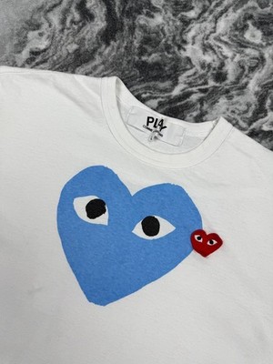 COMME des GARÇONS shirt archive 激レア　シーム Comme des Garcons Play Red Emblem Heart T-shirt Big Logo Men Size