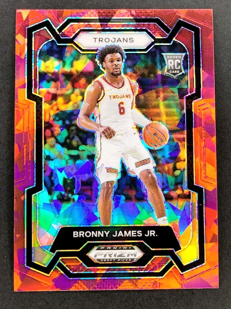 2024-25 Panini Prizm Draft Picks - Bronny James #86 Red Ice Prizm (RC)