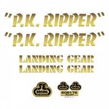 Se Bikes PK Ripper Decal Set PK Ripper Gold