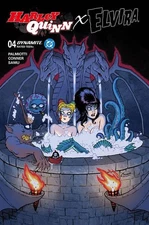HARLEY QUINN X ELVIRA #4 CVR A AMANDA CONNER HOT TUB 12/7/25 PRESALE