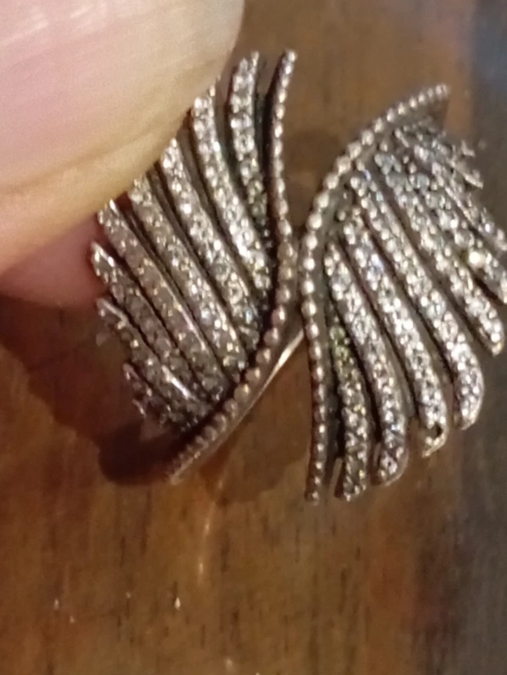 Vintage Anello In Argento Piume Pandora - Immagine 3 di 4