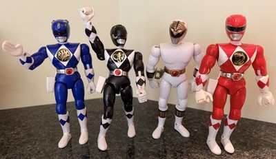 4 Vintage 1993/94 Power Rangers 8'' Action Figures