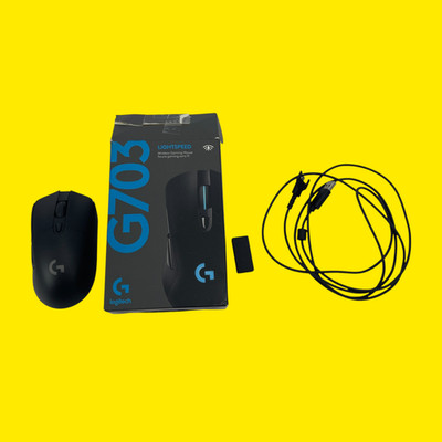 Logitech G703 Lightspeed Black Gaming Mouse NO DONGLE #UMP7656 (AR)