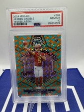2024 Mosaic Jayden Daniels Tessellation /15 Rookie RC #302 Jersey Match 5/15 