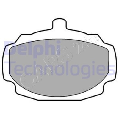 DELPHI Disc Brake Pad Set For MG Mgb Convertible GT 62-80 GBP202