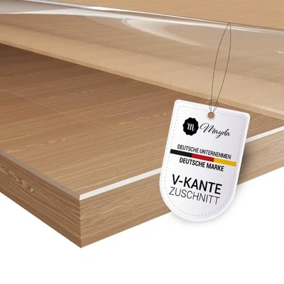 MAYDA Lámina de mesa 2 mm transparente transparente mantel protector de mesa mantel lavable PVC