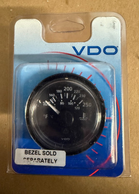 VDO Water Temperature Gauge, 250F/120C, 12/24V, Part # A2C53413386-S