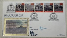 GB QEII 1994 Signed Admiral Terence Thornton Lewin D-Day HMS Fearless Benham FDC