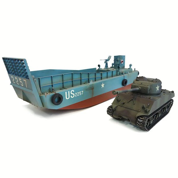 Torro 49004-GY - 1/16 RC LCM3 Und Sherman M4A3 76Mm IR Rauch - Neu-image