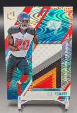 2017 Panini Unparalleled O.J. Howard Rookie Stitches Teal /25 5 Color Patch