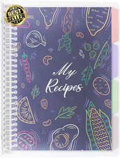 Blank Recipe Book to Write in Your Own Recipes, 8.5" X 11" Removable Hardcover F