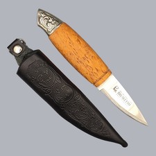 Vintage 1990s Norwegian Brusletto Renessanse Knife Nordic Puukko with Box #8673