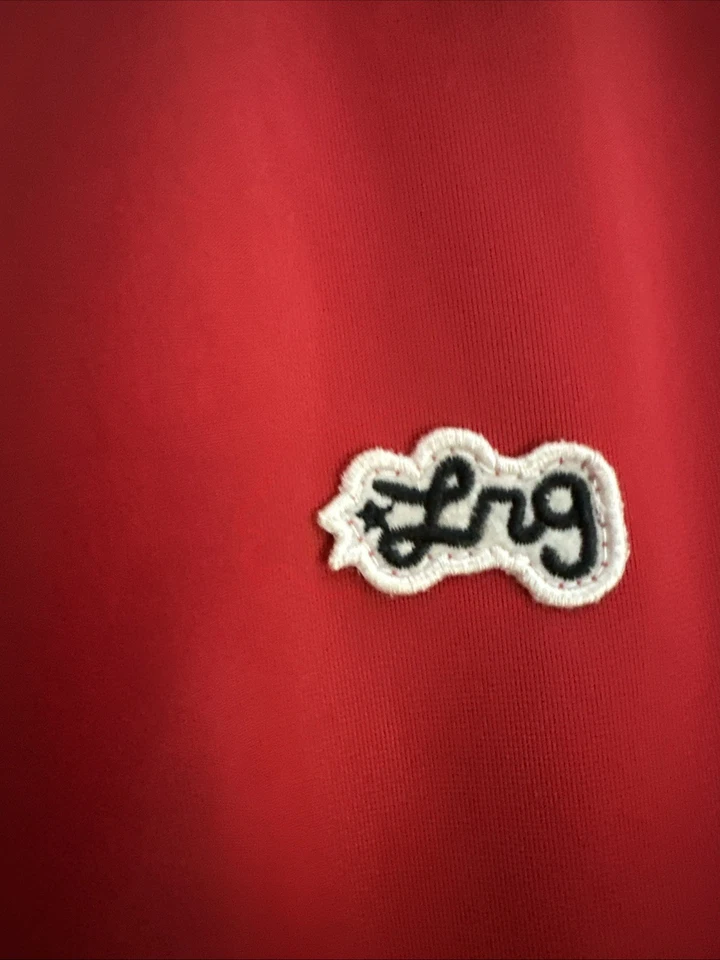 LRG Roots and Equipment NO BABYLON SYSTEM Red Track Jacket Mens L - Image 4 of 4