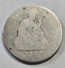 1844-O Seated Liberty Silver Quarter - AG Details, Damaged