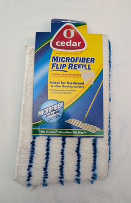 O-Cedar Microfiber Flip Mop Refill 1 Surface Area Dust Washable Pad