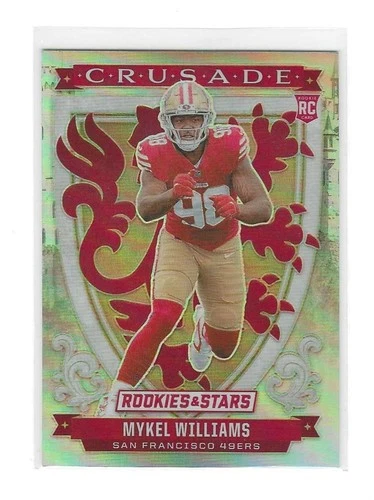 2025 PaninI Rookies & Stars Mykel Williams Crusade Silver Prizm Rookie Insert
