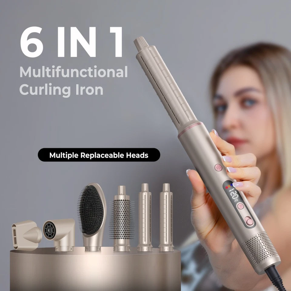 Hairstyler Set ,Air styler,Warmluftbürste, Negativ Lonen Haarstyler Lockenstab - Bild 4 von 4