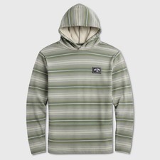 Billabong Cedros Shirt Hoodie - NWT Mens Medium Green / Multi - 46798-E2
