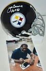 JOE GREENE SIGNED CUSTOM FACE MASK MINI HELMET PITTSBURGH STEELERS HOF 1987  JSA