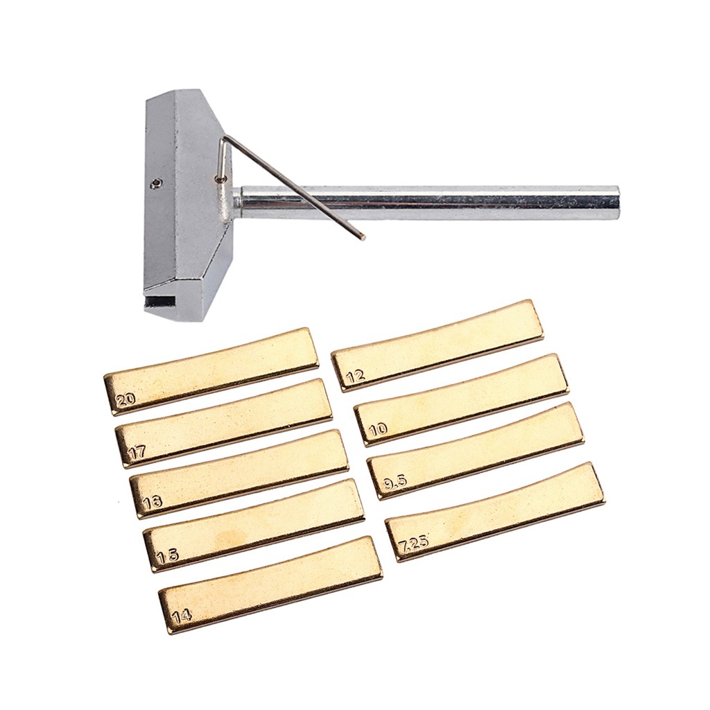 Guitar Bass Luthier Repair Tool Radius Fretboard Press Caul 9 Inserts Wrench Set
