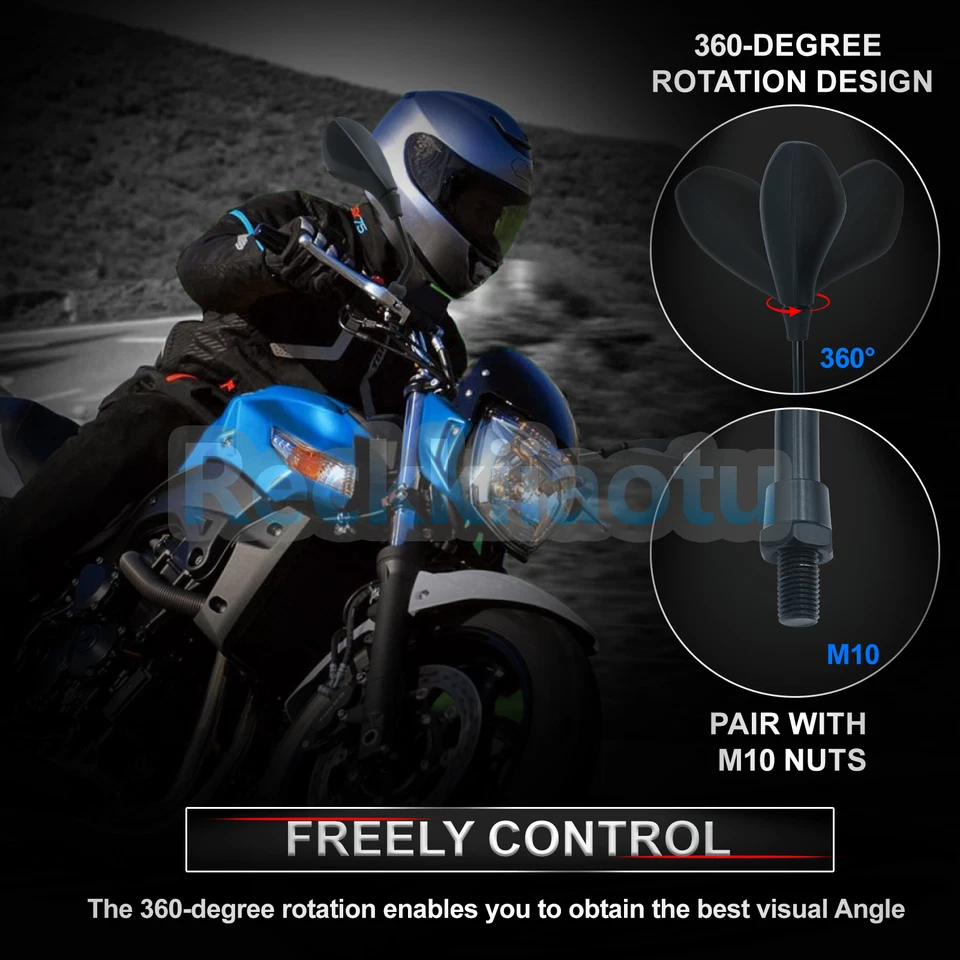 Espejo retrovisor lateral moto para DUCATI M620 M695 M696 M800 M900 MONSTER 1100 Foto 4 de 4