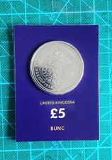 2026 Queens 100th Birthday  &pound;5 coin from set in blue card format in hand