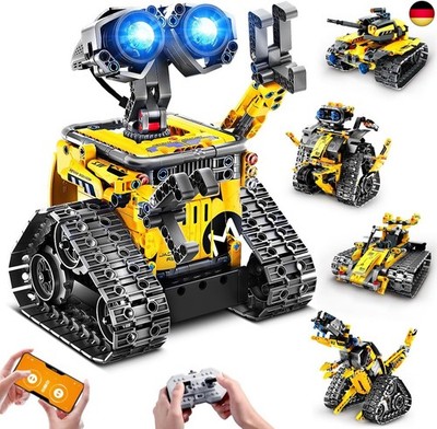 HiWEEGO Technik Robot for Children Construction Kit - 5-in-1 with Remote