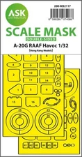 1/32 Artscale A-20G RAAF Havoc double-sided express fit mask for HK Models