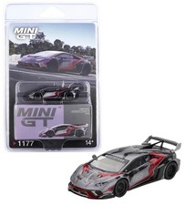 Mini GT 1:64 LB WORKS Lamborghini Huracán GT RONIN Grey Diecast Car MGT01177