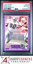 1989 SCORE SUPPLEMENTAL #403S MIKE GOLIC RC EAGLES PSA 10