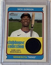 Nick Gordon 2023 Topps Heritage High Number Clubhouse Collection Relics (MEM)