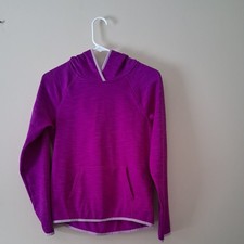 Danskin Now Hoodie Womens Small Purple Pullover Long Sleeve Thumb Inserts