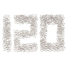 Eye Screws 0.67 in 304 Stainless Steel Thread Hook Assortment 120 Pcs