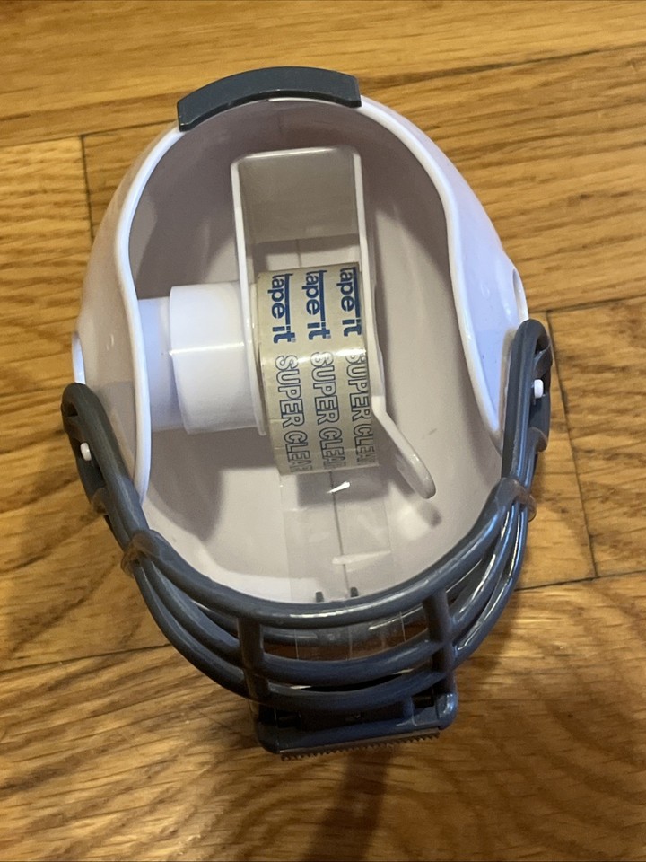 3m Scotch Magic Tape Dispenser Open Box White Football Helmet W/Roll Of ...