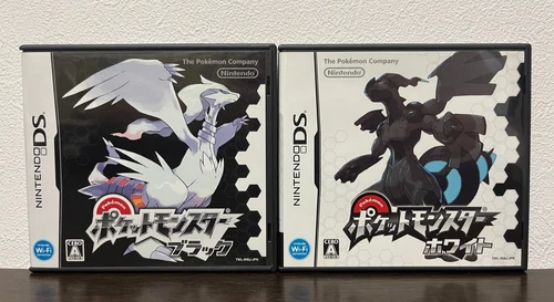 Pocket Monsters Pokemon White & Black set Nintendo DS NDS Japanese ver Tested