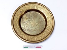 Piatto Piattino Ottone Jerba Posacenere Soprammobile Portacenere Quadro Appeso