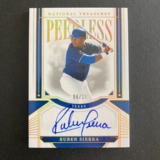Ruben Sierra 2024 National Treasures Peerless Signatures Gold /10 Auto PS-RS