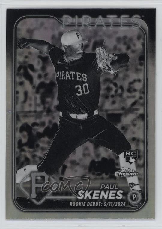 2024 Topps Chrome Update Rookie Debut Negative Refractor Paul Skenes #USC27 RC