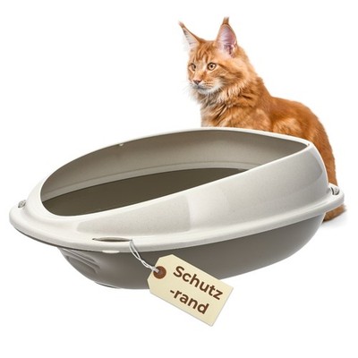 Katzenklo mit Rand Katzenklo Offen Katzentoilette moderne Schalentoilette  Hoch | eBay