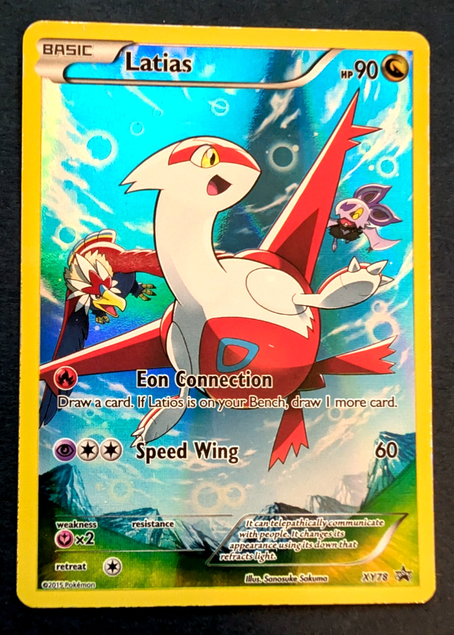 2015 Pokemon Latias TCG XY78 Black Star Promo Card Near Mint Condition
