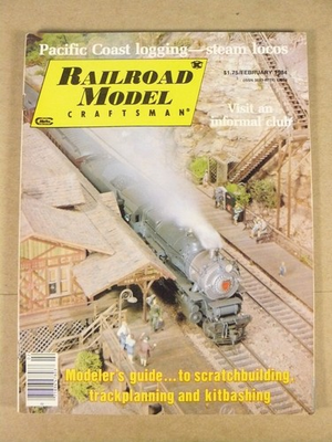 #ad Railroad Model Craftsman February 1984 Magazine Steam Locos Scratchbuilding $3.99
