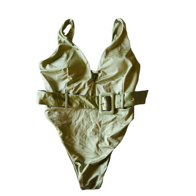 BuffBunny Collection Belted One Piece Swimsuit Size M Medium NWT  